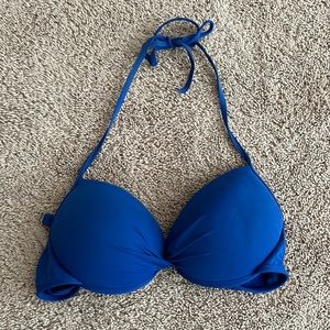 Royal blue bikini top